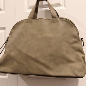 Elegant Taupe Leather Handbag